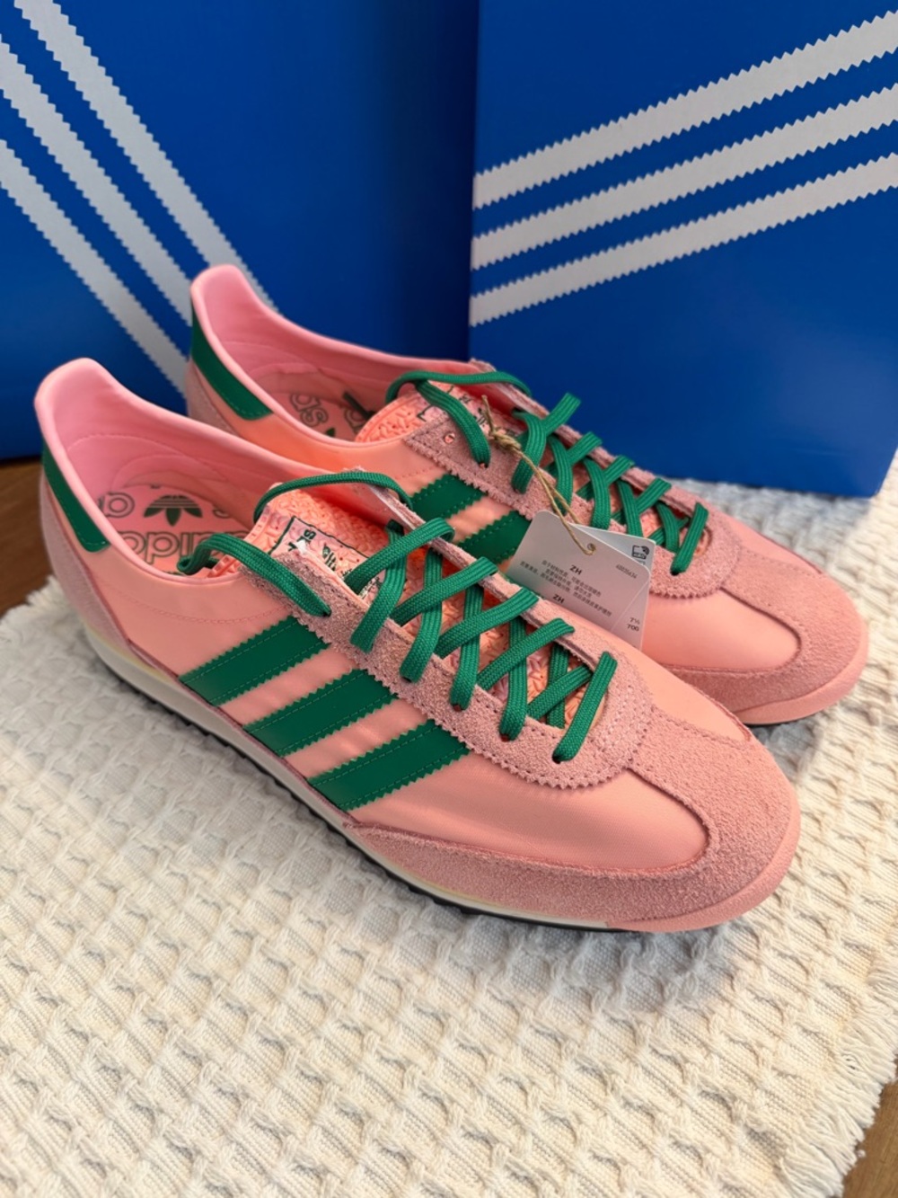 adidas SL 72 OG W Glow Pink / Green / Core Black - Picture 7 of 10